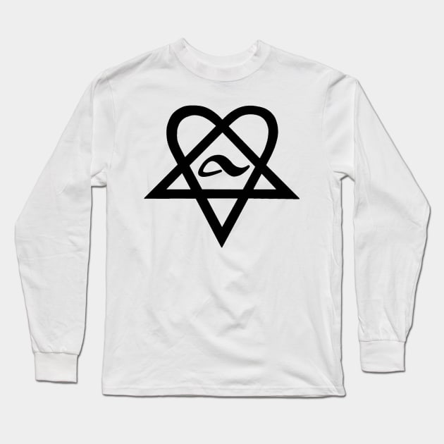 Bam Margera Heartagram HIM Adio Long Sleeve T-Shirt by The_Shape